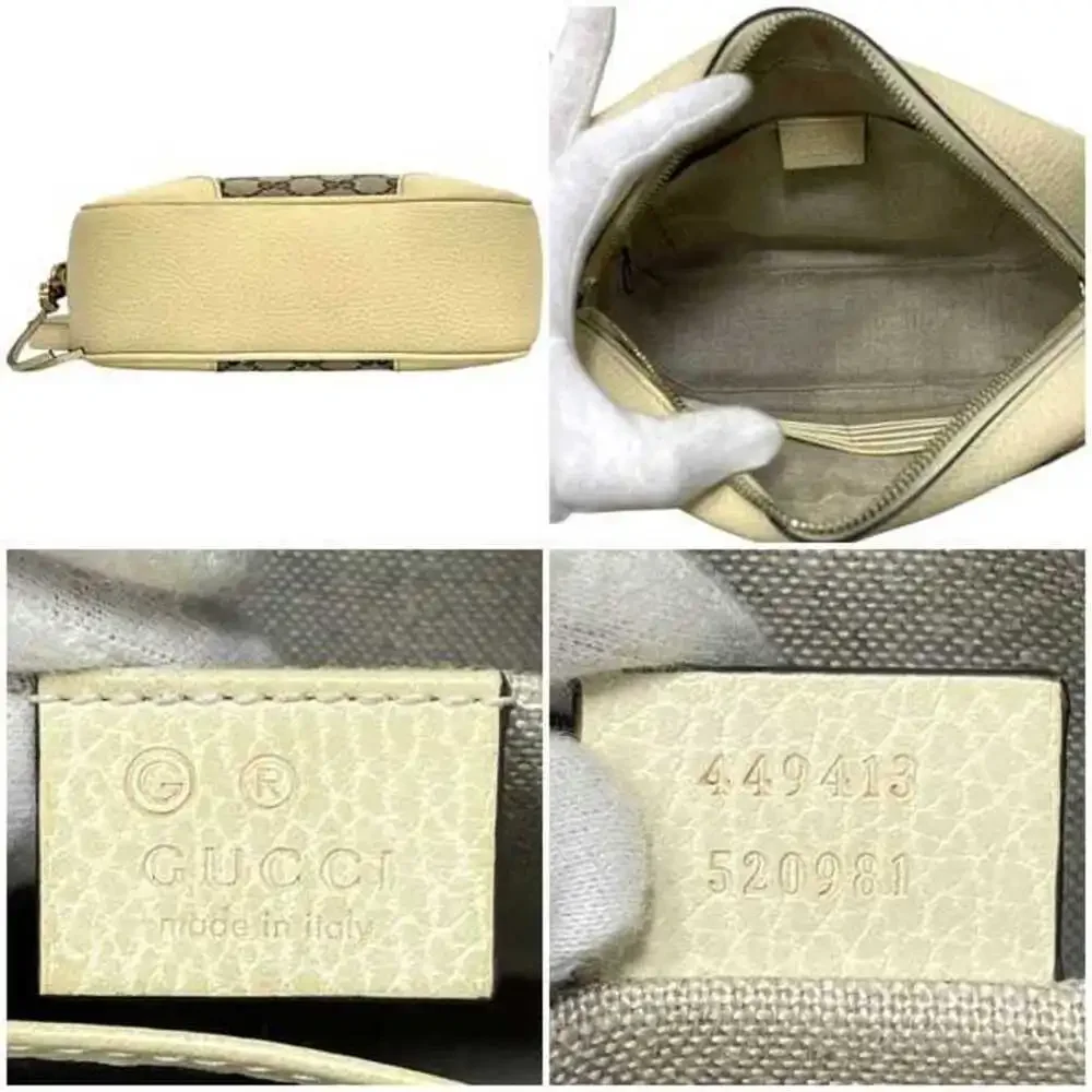 GUCCI Cream Leather Shoulder Bag - Picture 4 of 11